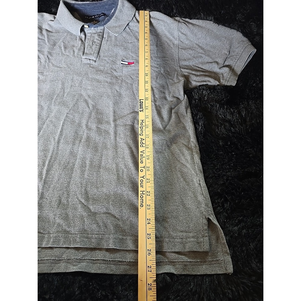 TOMMY HILFIGER MEN'S CLASSIC FIT POLO SHIRT, Men's Size M, Gray/Grey - Picture 7 of 11